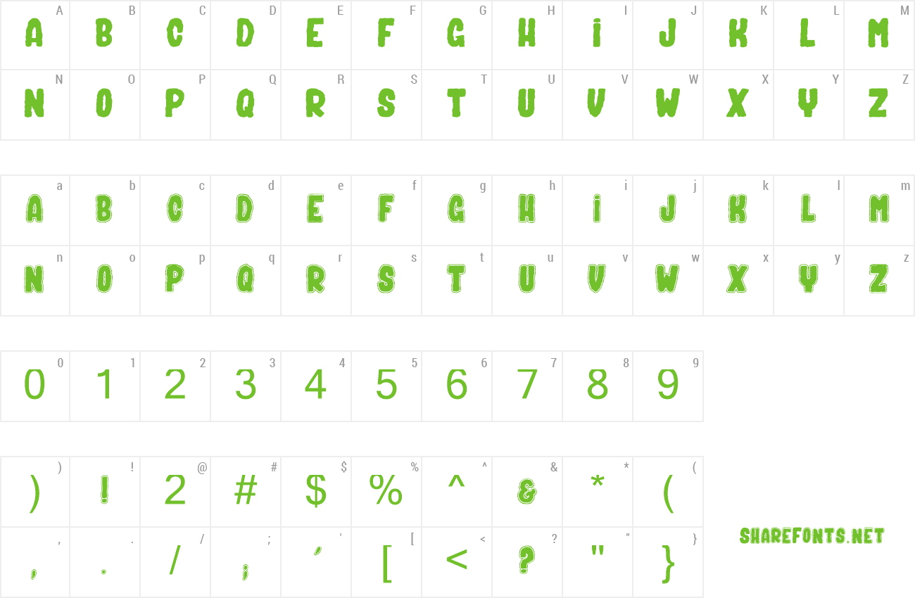Font Bad Ghost preview